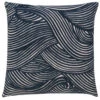 BARBARA Home Collection Kissenbezug Wellen Blau 50x50cm