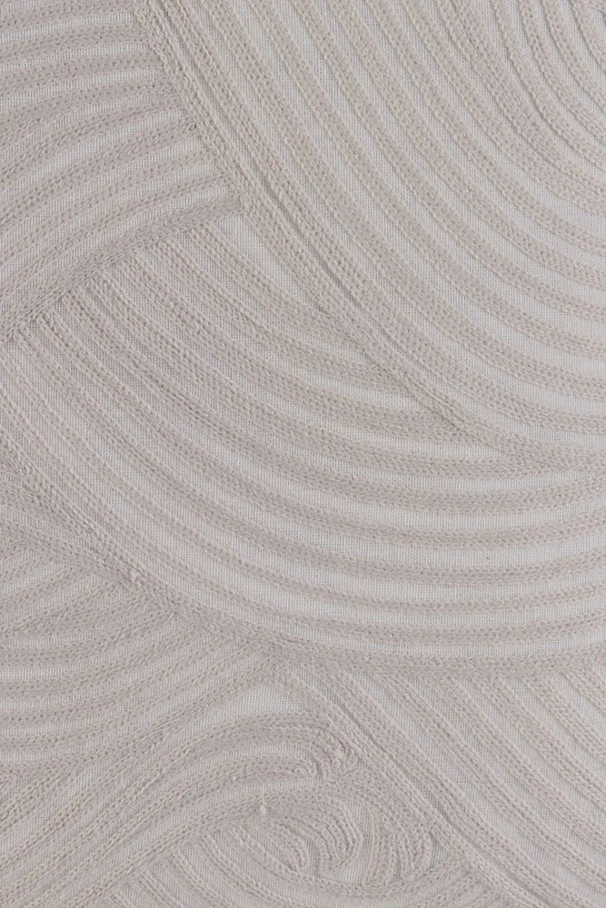 BARBARA Home Collection Kissenbezug Wellen Creme 50x50 2 BARBARA Home Collection Kissenbezug Wellen Creme 50x50 – Bild 2