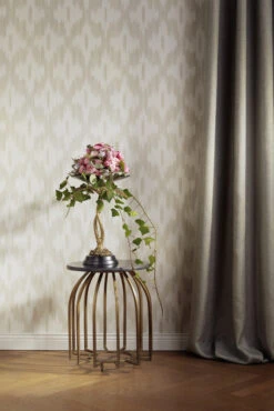 BARBARA Home Collection Schlaufenschal Beige 140x255cm -A.S. Creation Verkaufsgeschäft Babara Schoeneberger Schlaufenschal Webstruktur 3