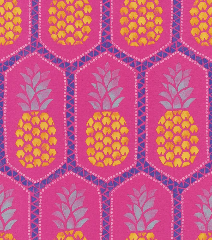 Barbara Becker Tapete Bb Ananas Pink Gelb 862126 1 Barbara Becker Tapete Bb Ananas Pink Gelb 862126