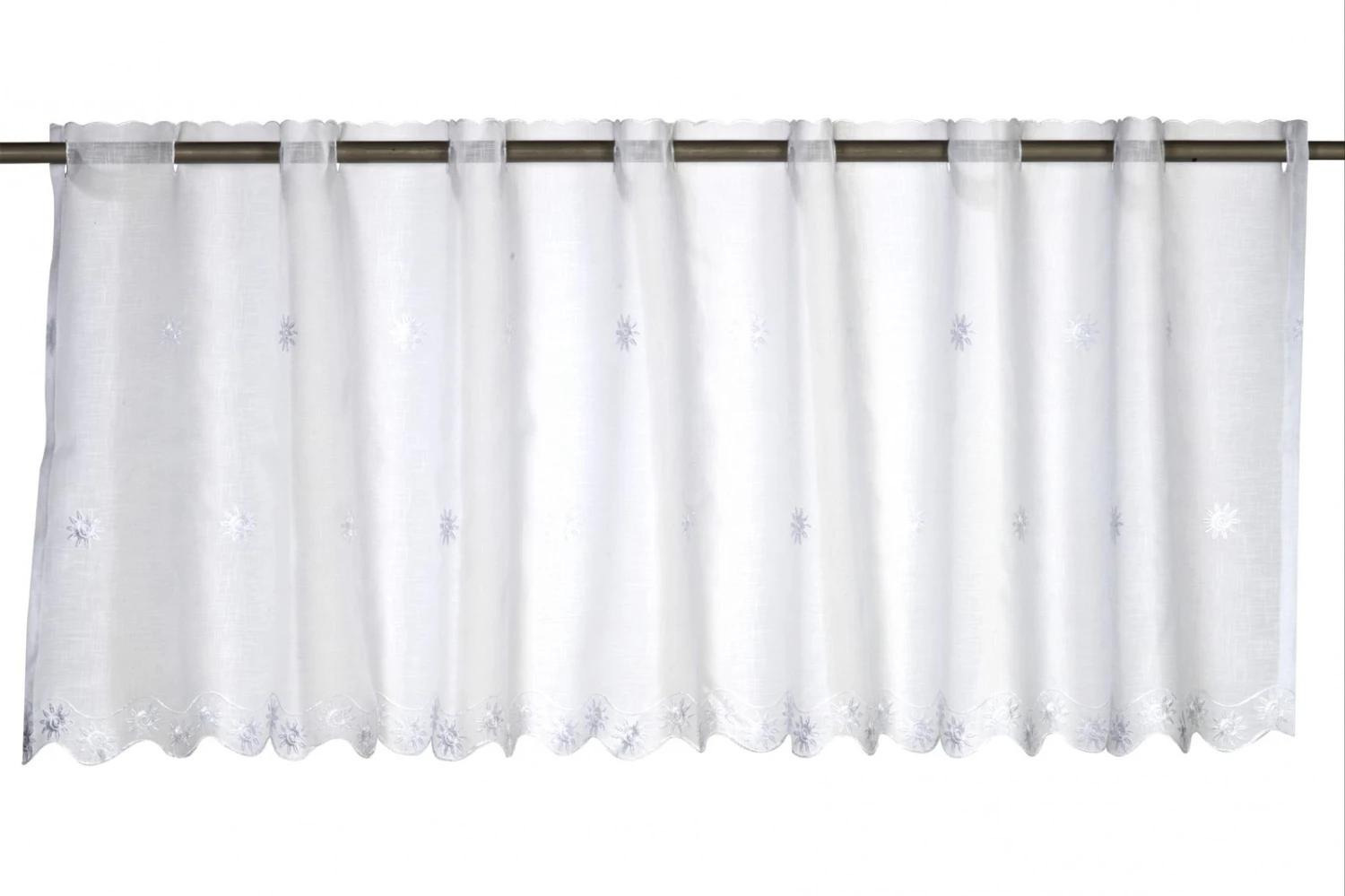 Bistrogardine Sun Valley Landhaus Transparent Weiß 195052 1 Bistrogardine Sun Valley Landhaus Transparent Weiß 195052