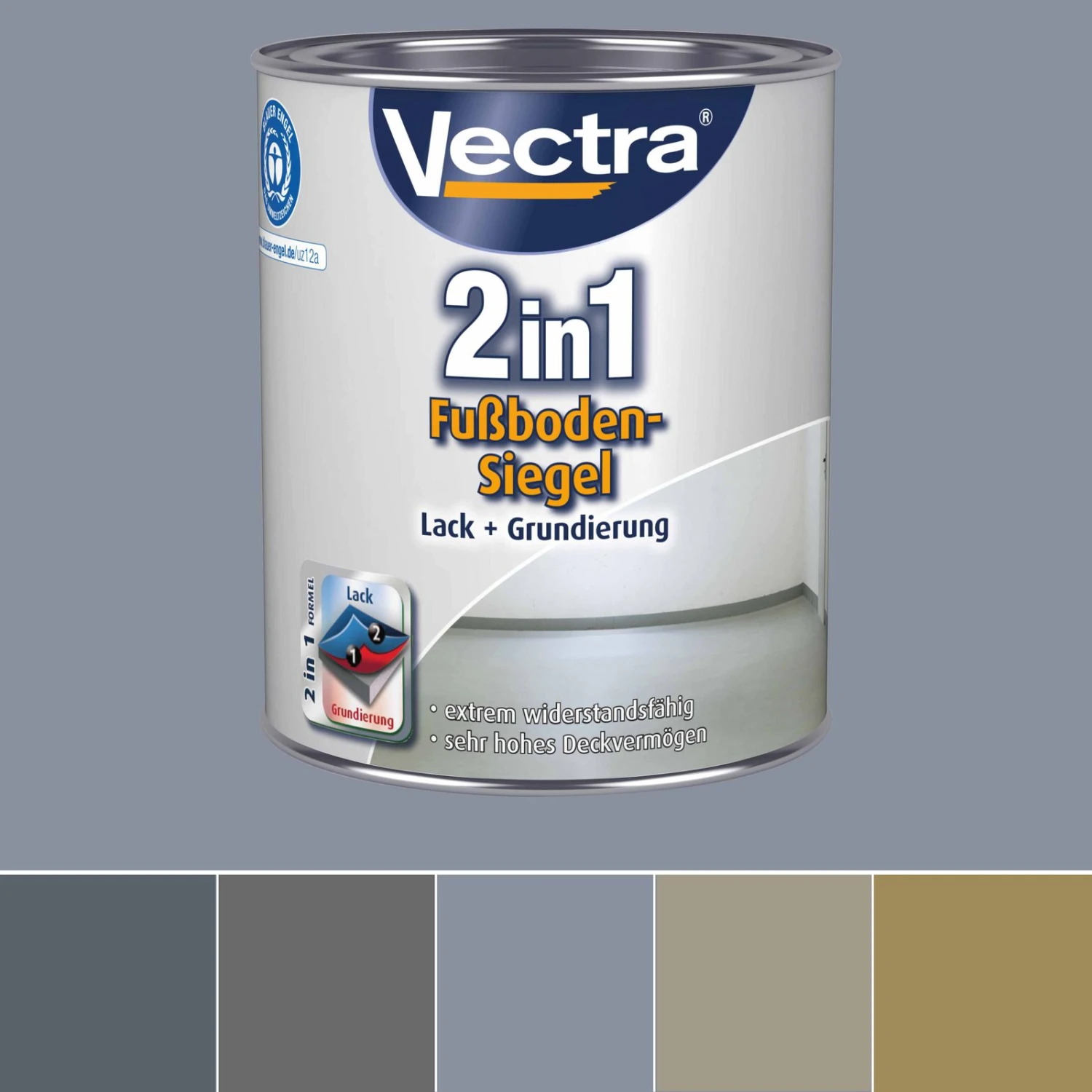 Bodenbeschichtung Vectra Fußbodensiegel Seidenmatt 750ml 1 Bodenbeschichtung Vectra Fußbodensiegel Seidenmatt 750ml