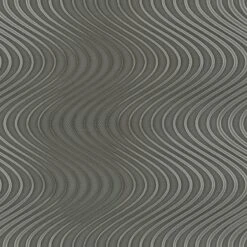 Colani Vliestapete Legend Wellen Dunkel-silber 84055