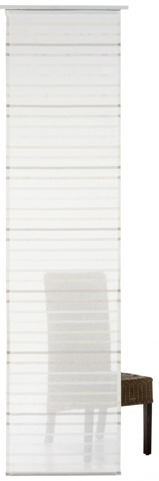 Flächenvorhang 60x245 Cm Streifen Beige 196257 2 Flächenvorhang 60x245 Cm Streifen Beige 196257 – Bild 2