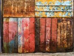 Fototapete Rasch Daniel Geier Rost Used Rot 100365