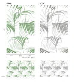 Fototapete Vlies Blätter Palmen Floral Grün Weiß 47209 -A.S. Creation Verkaufsgeschäft Fototapete Vlies Blaetter Palmen Floral gruen weiss 47209 63210660 2