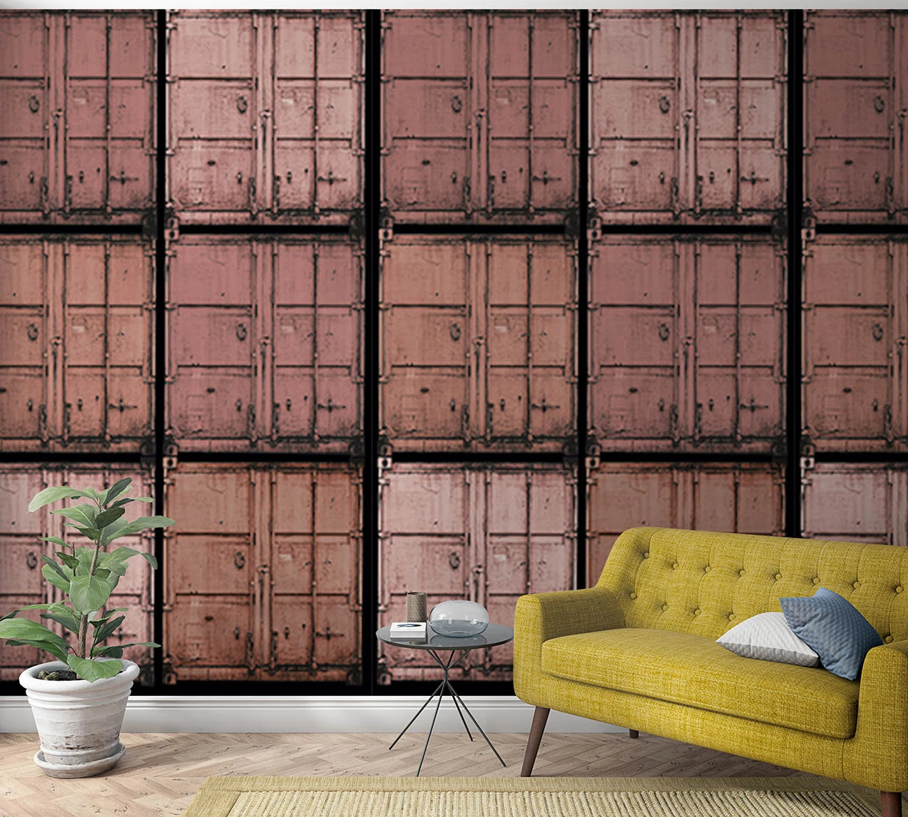 Fototapete Vlies Container Schiff Metall Rot-braun 47216 1 Fototapete Vlies Container Schiff Metall Rot-braun 47216