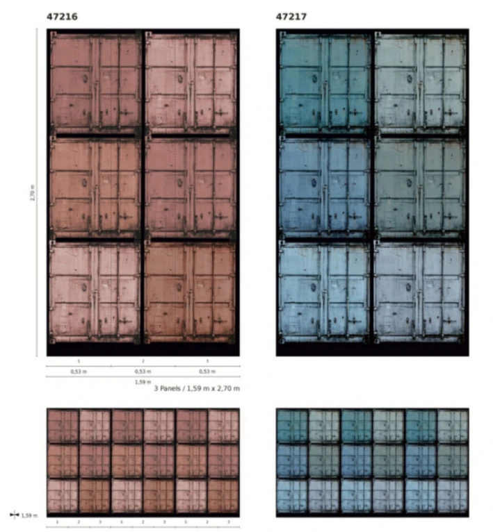 Fototapete Vlies Container Schiff Metall Rot-braun 47216 3 Fototapete Vlies Container Schiff Metall Rot-braun 47216 – Bild 3