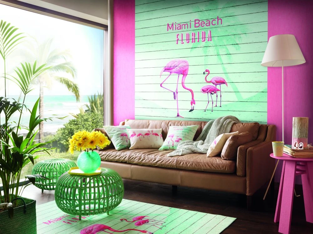 Fototapete Vlies Flamingo Miami Beach Florida 225x300cm 2 Fototapete Vlies Flamingo Miami Beach Florida 225x300cm – Bild 2