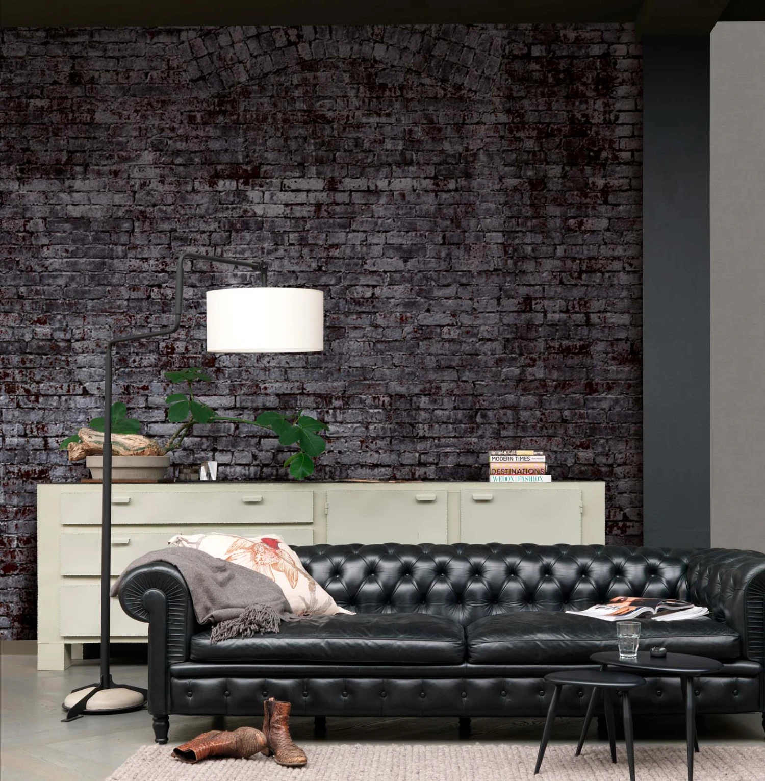 Rasch Fototapete Vlies 940954 Steinoptik Dunkelgrau 3 Rasch Fototapete Vlies 940954 Steinoptik Dunkelgrau – Bild 3