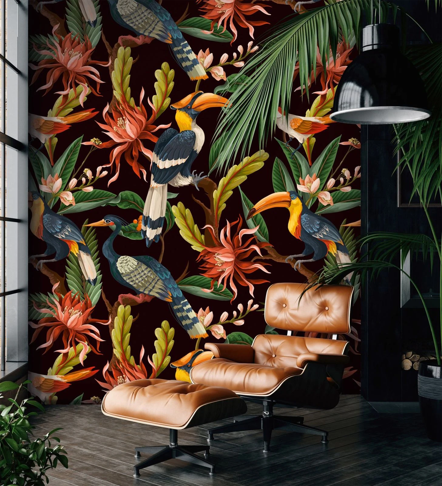 Fototapete Floral Glööckler Tapete Vögel Pflanzen 33436 1 Fototapete Floral Glööckler Tapete Vögel Pflanzen 33436