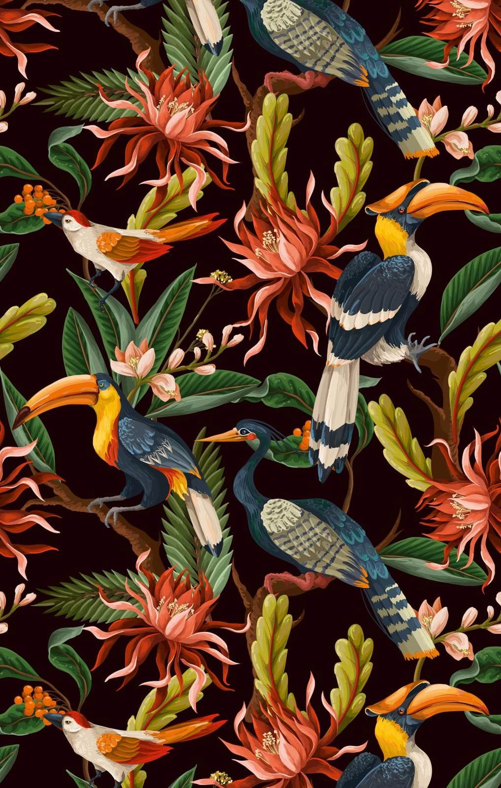 Fototapete Floral Glööckler Tapete Vögel Pflanzen 33436 2 Fototapete Floral Glööckler Tapete Vögel Pflanzen 33436 – Bild 2