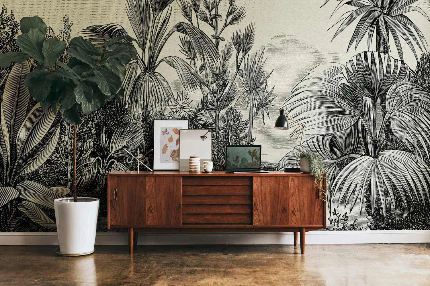 A.S. Creation Fototapeten Dschungel Pflanzen Sumpf Schwarz 38235-1 1 A.S. Creation Fototapeten Dschungel Pflanzen Sumpf Schwarz 38235-1