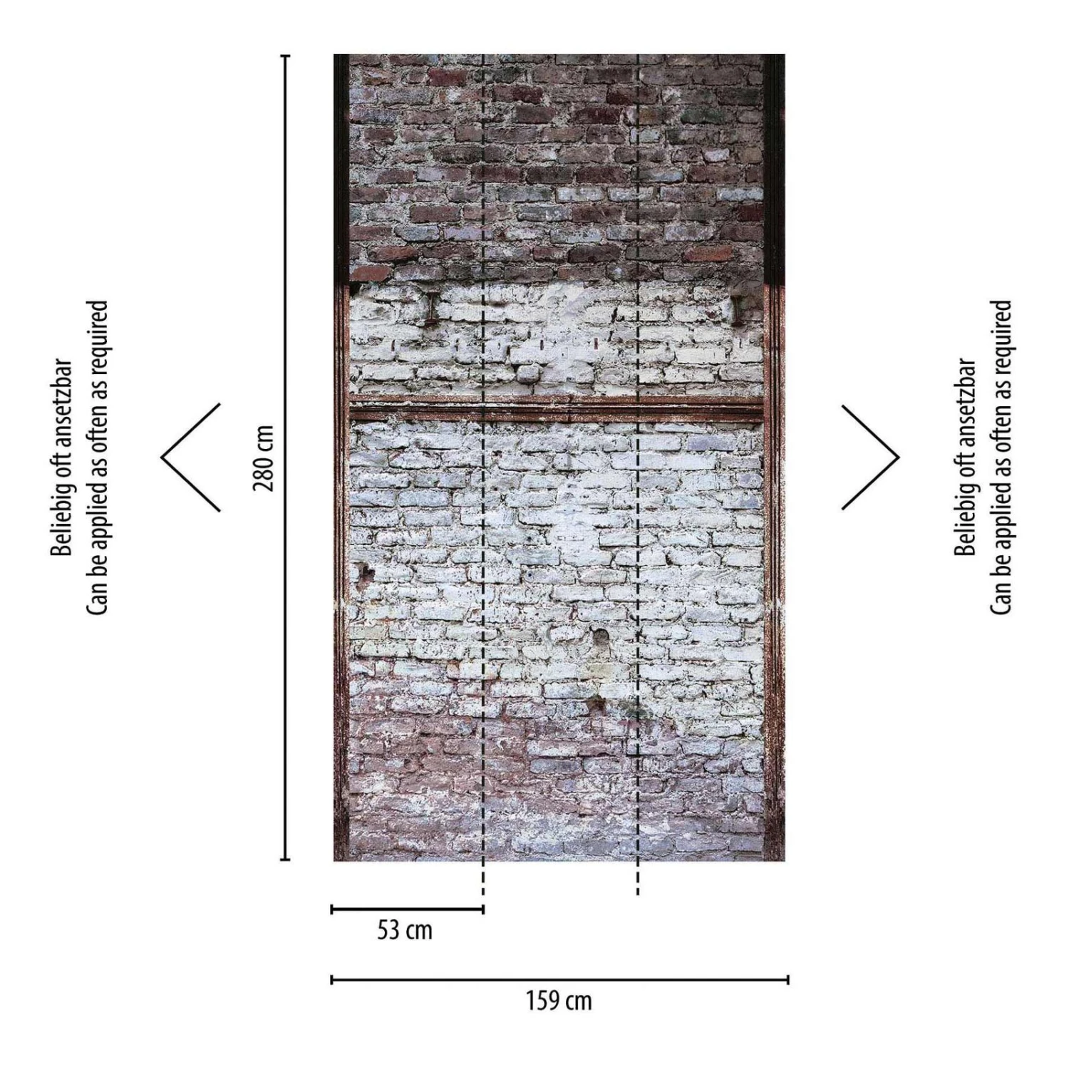 A.S. Creation Fototapeten Ziegelsteine Mauer Grau Weiß Braun 38350-1 3 A.S. Creation Fototapeten Ziegelsteine Mauer Grau Weiß Braun 38350-1 – Bild 3