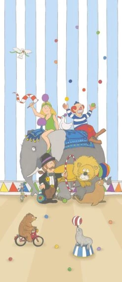Kinder Wandbild Zirkusmanege Blau Bunt Jonas Kötz 46507