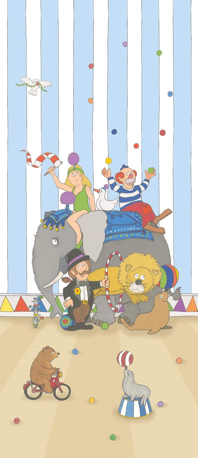 Kinder Wandbild Zirkusmanege Blau Bunt Jonas Kötz 46507 1 Kinder Wandbild Zirkusmanege Blau Bunt Jonas Kötz 46507