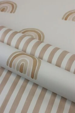 Rasch Tapete Kindertapete Streifen Braun 252774 -A.S. Creation Verkaufsgeschäft Kindertapete Streifen Hellbraun 252774 63212675 3
