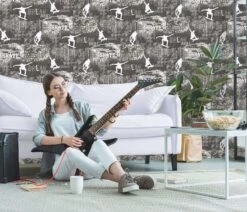 Kindertapete Sweet And Cool Skater Grau 10141-34 7 Kindertapete Sweet And Cool Skater Grau 10141-34 -A.S. Creation Verkaufsgeschäft Kindertapete Sweet and Cool Skater Leichter Glitzer 63213855 6