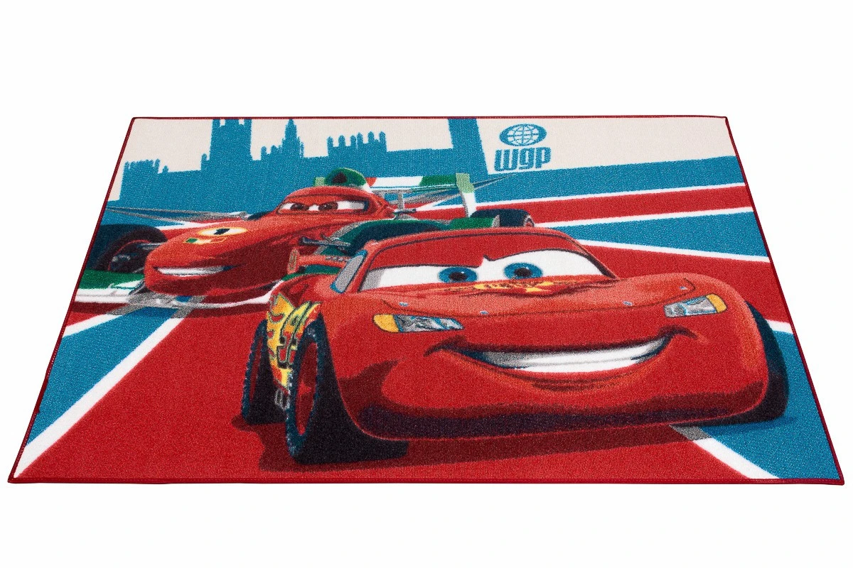 Kinderteppich Cars 2 McQueen & Francesco 95x133 Cm Rot 2 Kinderteppich Cars 2 McQueen & Francesco 95x133 Cm Rot – Bild 2