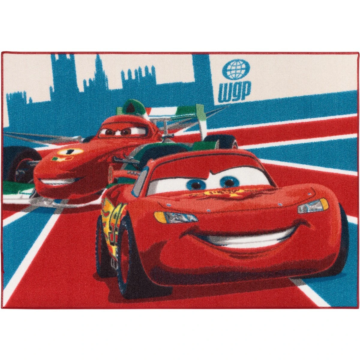 Kinderteppich Cars 2 McQueen & Francesco 95x133 Cm Rot 1 Kinderteppich Cars 2 McQueen & Francesco 95x133 Cm Rot