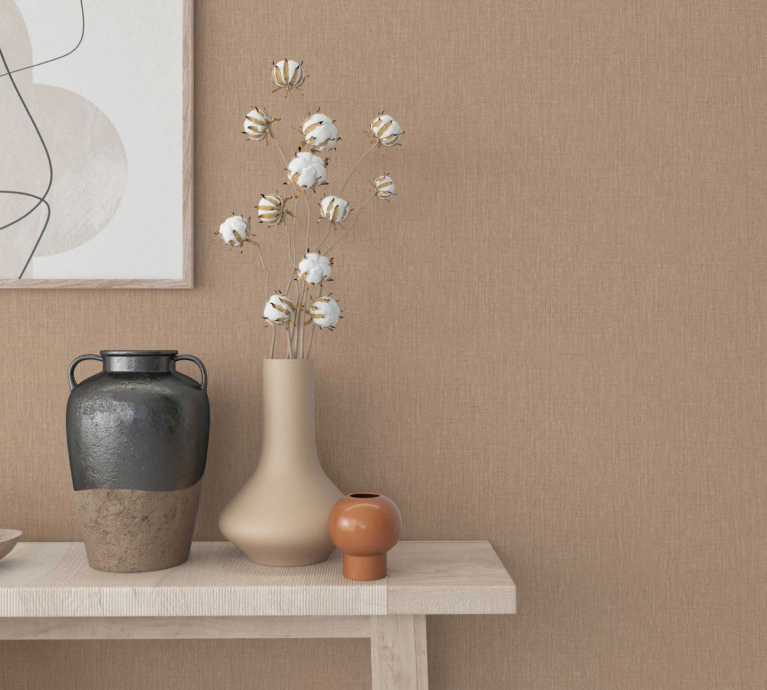 Marburg Vliestapete Uni Beige Grau 33965 Botanica 2 Marburg Vliestapete Uni Beige Grau 33965 Botanica – Bild 2