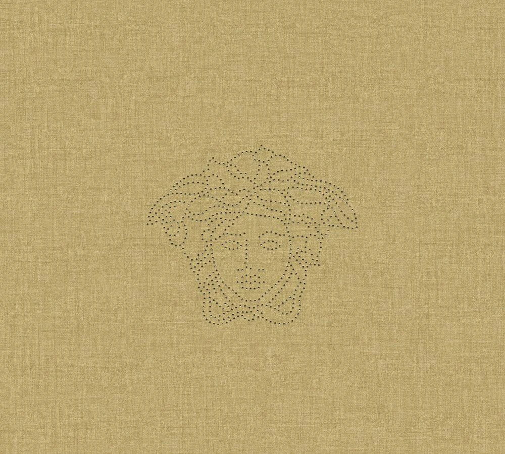 Versace Home Tapeten Panel Medusa Leinen Gold 32950-3 1 Versace Home Tapeten Panel Medusa Leinen Gold 32950-3