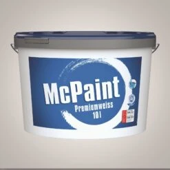 Premium Innenwandfarbe Wand+Decke Weiß McPaint 10l