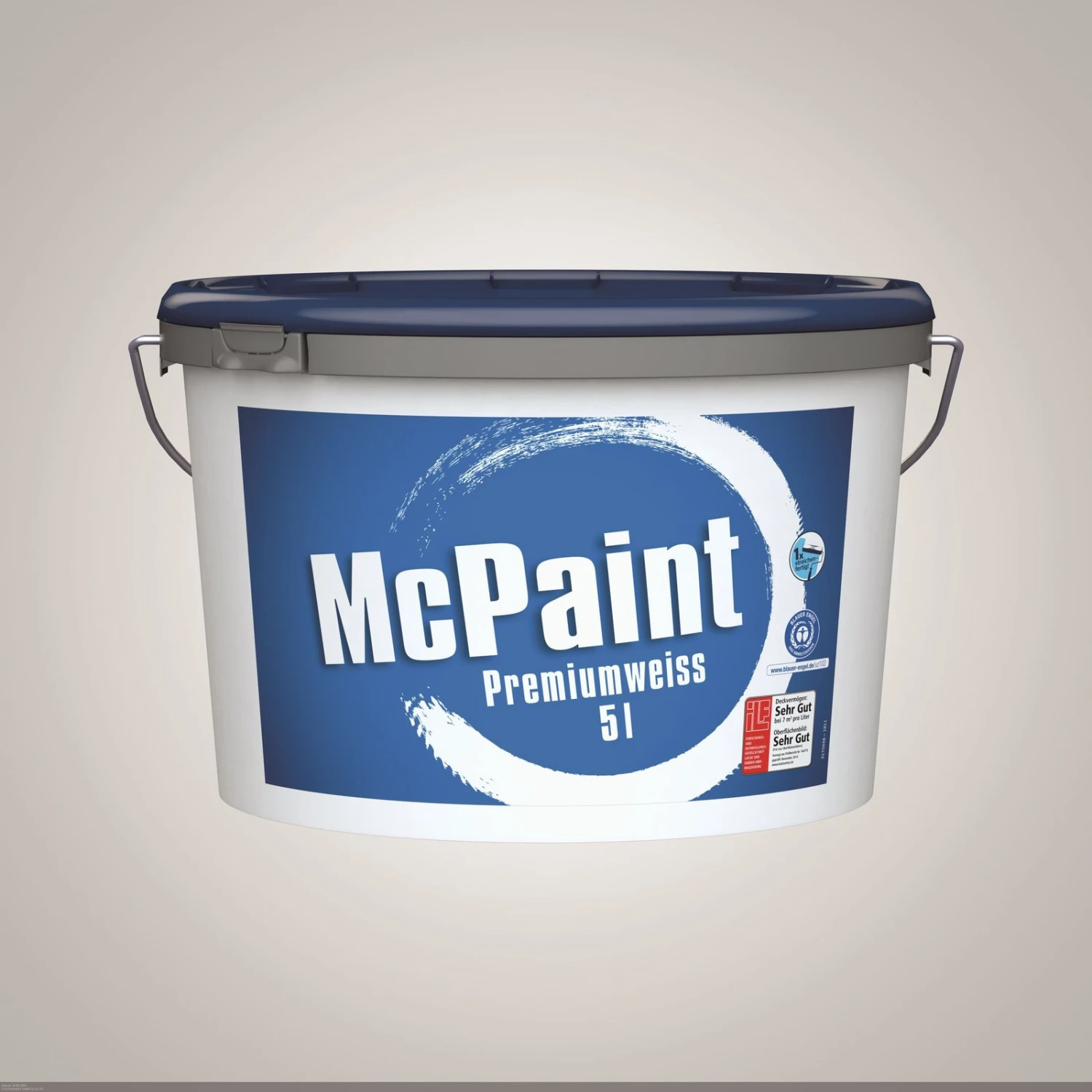 Premium Innenwandfarbe Wand+Decke Weiß McPaint 5l 1 Premium Innenwandfarbe Wand+Decke Weiß McPaint 5l