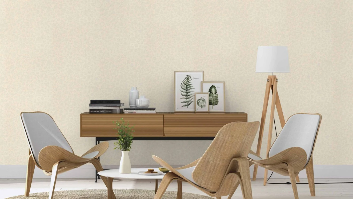 Satintapete Ranken Creme Glanz Rasch Trianon 532425 3 Satintapete Ranken Creme Glanz Rasch Trianon 532425 – Bild 3