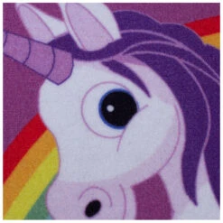 Kinderteppich Einhorn WASCHBAR Rutschhemmend 95x133cm -A.S. Creation Verkaufsgeschäft Spielteppich Einhorn Maedchen Kinder Lila WASCHB 4