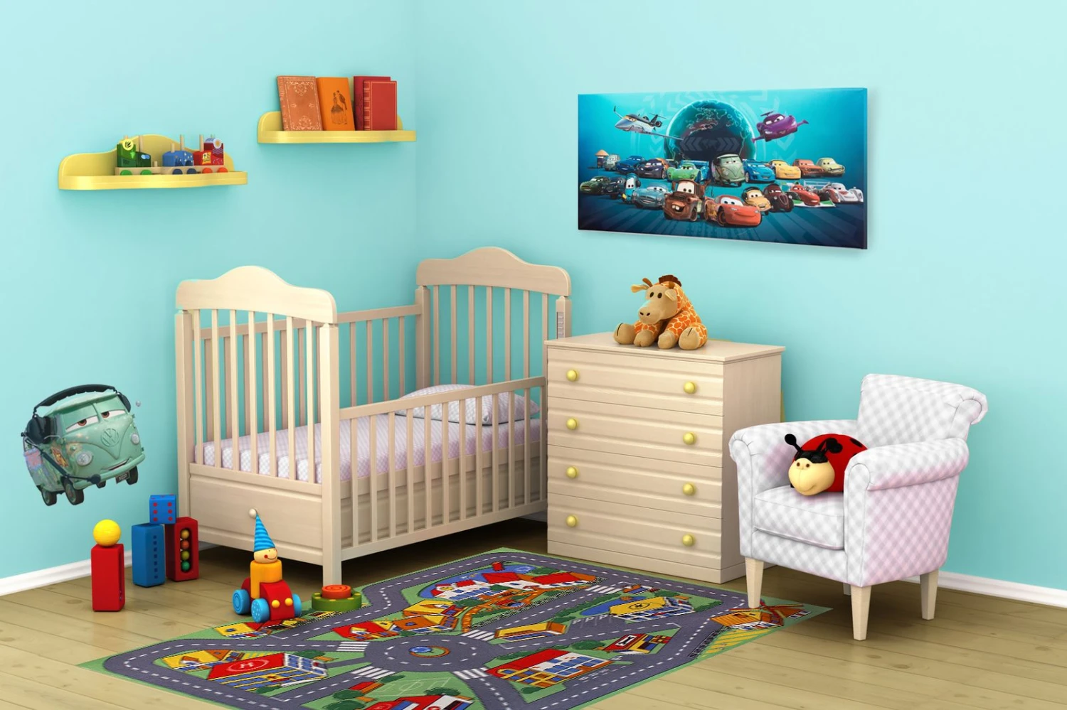 Kinderteppich Crooz WASCHBAR Rutschhemmend 95x133 Cm 6 Kinderteppich Crooz WASCHBAR Rutschhemmend 95x133 Cm – Bild 6