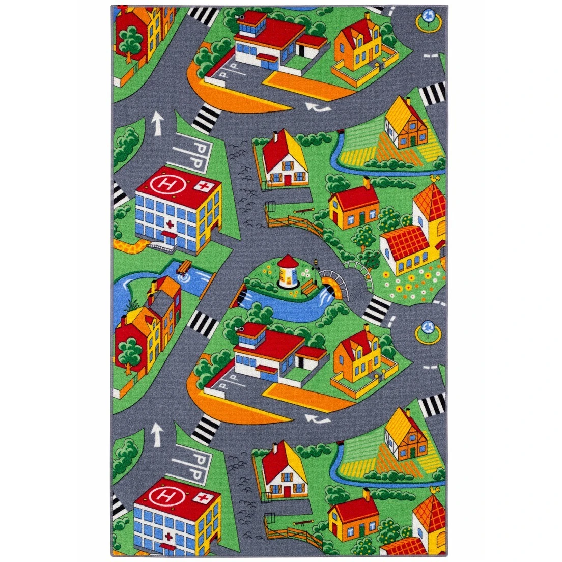 Strassenteppich Little Village Kinder 140x200 Cm Bunt 1 Strassenteppich Little Village Kinder 140x200 Cm Bunt