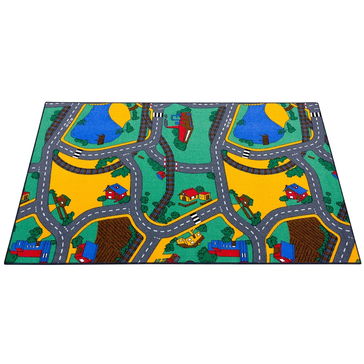 Strassenteppich Playtime Stadt Kinder 100x165 Cm Bunt 2 Strassenteppich Playtime Stadt Kinder 100x165 Cm Bunt – Bild 2