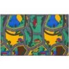 Strassenteppich Playtime Stadt Kinder 100x165 Cm Bunt
