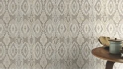 Tapete Barbara Home Collection Retro Pop Beige-Grau