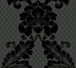 Tapete Flock Ornamente Anthrazit Architects Paper 30544-5