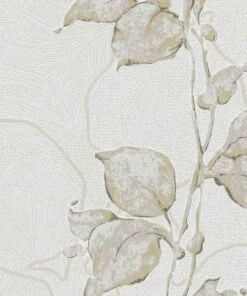 Tapete Vlies Floral Glanz-Effekt Weiß Marburg 57943