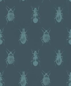 Tapete Insekten Tiere Dunkelblau Blau Rasch Textil 289533