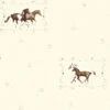 A.S. Creation Tapete Kinder Pferde Ponys Creme Braun Metallic 35837-2