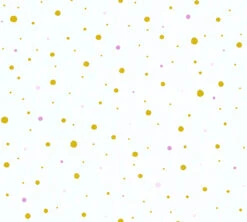 A.S. Creation Tapete Kinder Punkte Muster Weiß Gold Metallic 35839-2