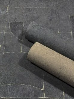 Papis Loveday Tapete 86733 Struktur Schwarz Gold -A.S. Creation Verkaufsgeschäft Tapete Papis Loveday Schwarz Gold Grafik 86733 63213088 5