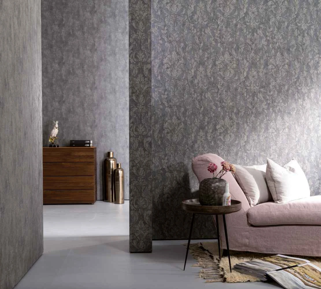 Vliestapete Uni Putzstruktur Anthrazit Schwarz Glanz 58007 2 Vliestapete Uni Putzstruktur Anthrazit Schwarz Glanz 58007 – Bild 2