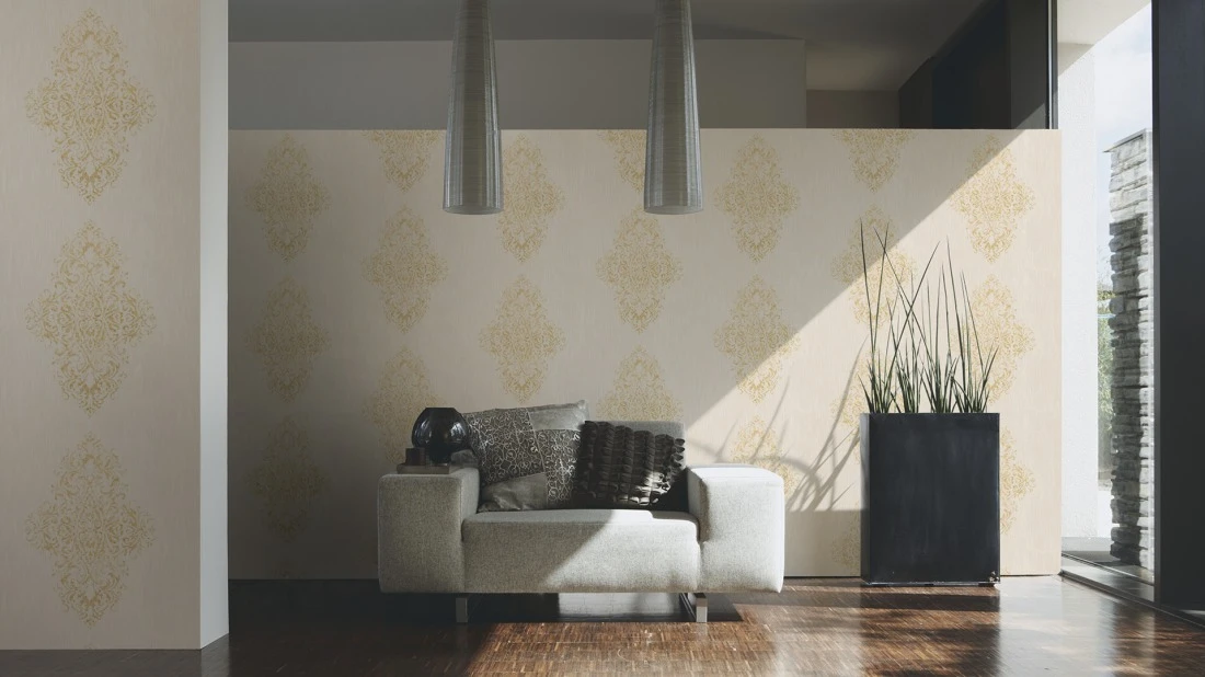 Tapete Textil Barock Creme Architects Paper 31945-2 3 Tapete Textil Barock Creme Architects Paper 31945-2 – Bild 3