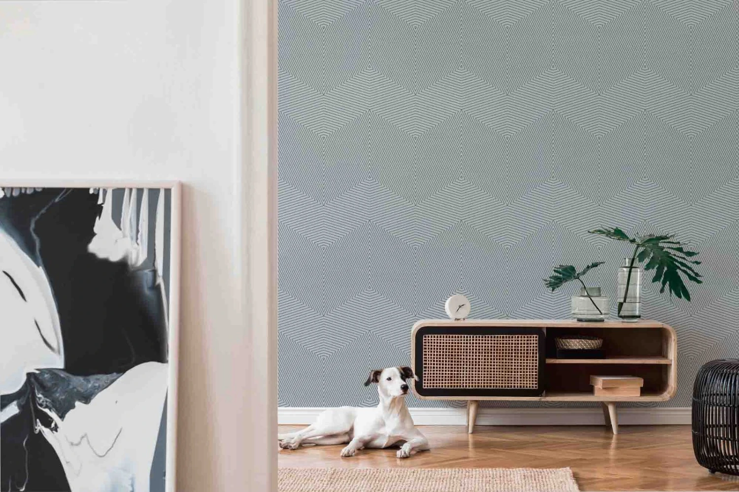 A.S. Creation Tapete Vlies 37522-4 Geometrisch Blau Grau 5 A.S. Creation Tapete Vlies 37522-4 Geometrisch Blau Grau – Bild 5