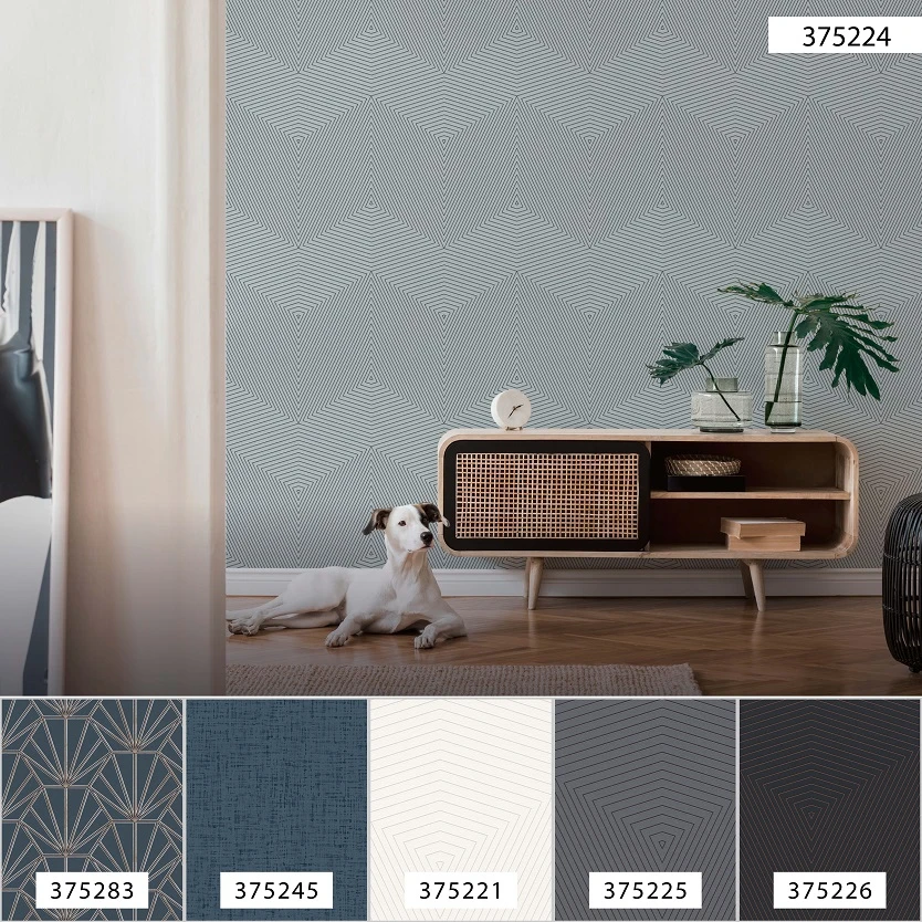 A.S. Creation Tapete Vlies 37522-4 Geometrisch Blau Grau 7 A.S. Creation Tapete Vlies 37522-4 Geometrisch Blau Grau – Bild 7