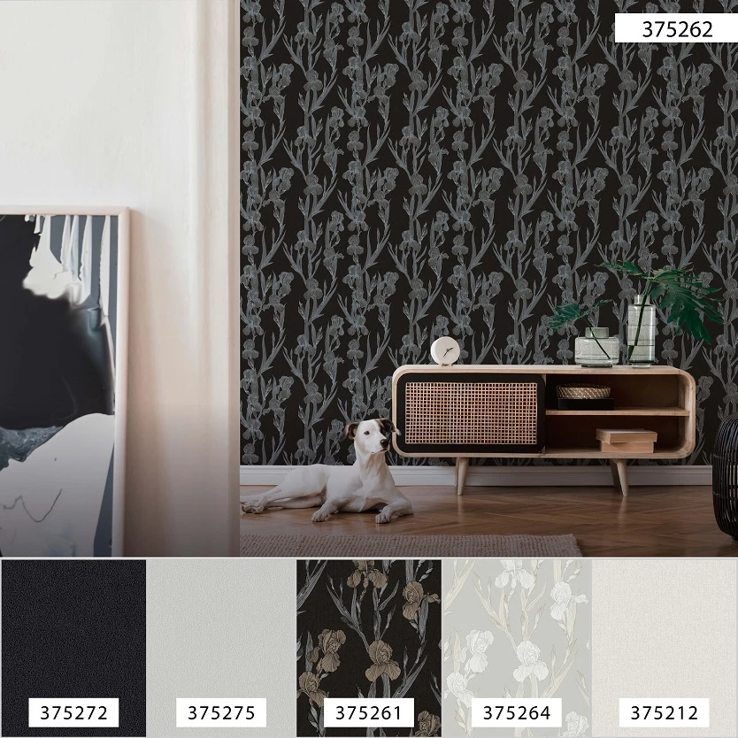 A.S. Creation Tapete Vlies 37526-2 Floral Schwarz Grau 7 A.S. Creation Tapete Vlies 37526-2 Floral Schwarz Grau – Bild 7