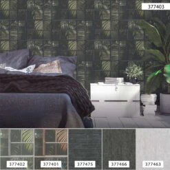 A.S. Creation Tapete Vlies 37740-3 Gitter Floral Schwarz Grün -A.S. Creation Verkaufsgeschäft Tapete Vlies 37740 3 Gitter Floral schwarz gruen 63205775 5