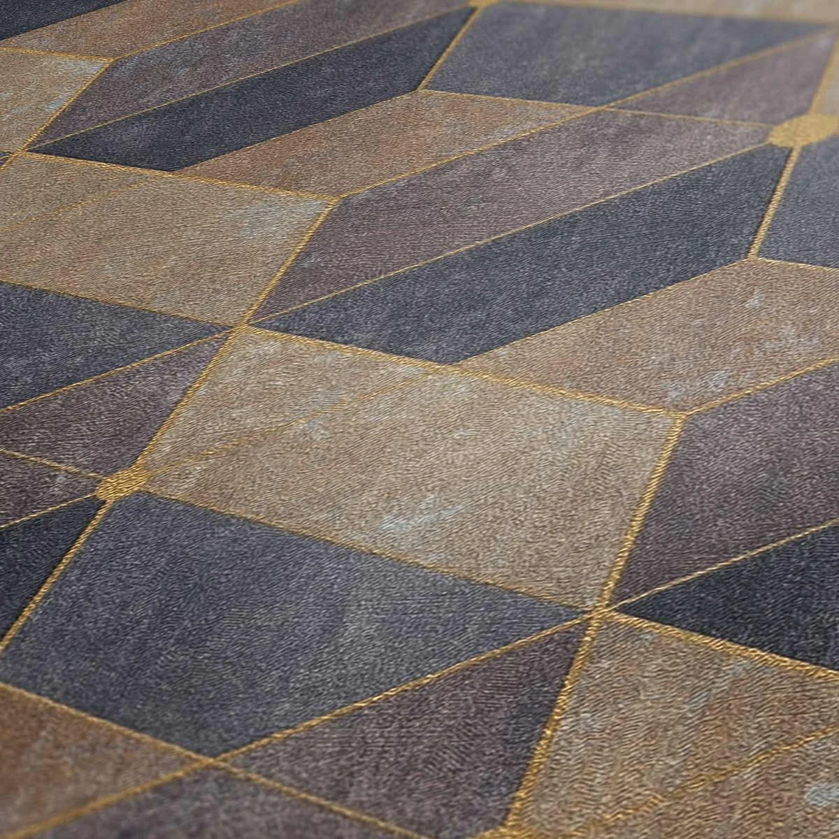 Tapete Vlies 3D-Effekt Grafisch Beige Gold 38202-2 3 Tapete Vlies 3D-Effekt Grafisch Beige Gold 38202-2 – Bild 3