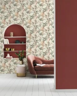 Tapete Vlies 543315 Botanisch Weiß Rosa Grün -A.S. Creation Verkaufsgeschäft Tapete Vlies 543315 Botanisch weiss rosa gruen 63205215 3