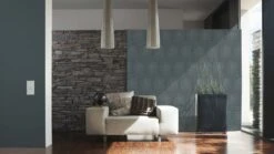 Vlies Tapete Kreis Blau Glanz Architects Paper 33373-1 -A.S. Creation Verkaufsgeschäft Tapete Vlies Abstrakt Zirkel blau Architects Paper